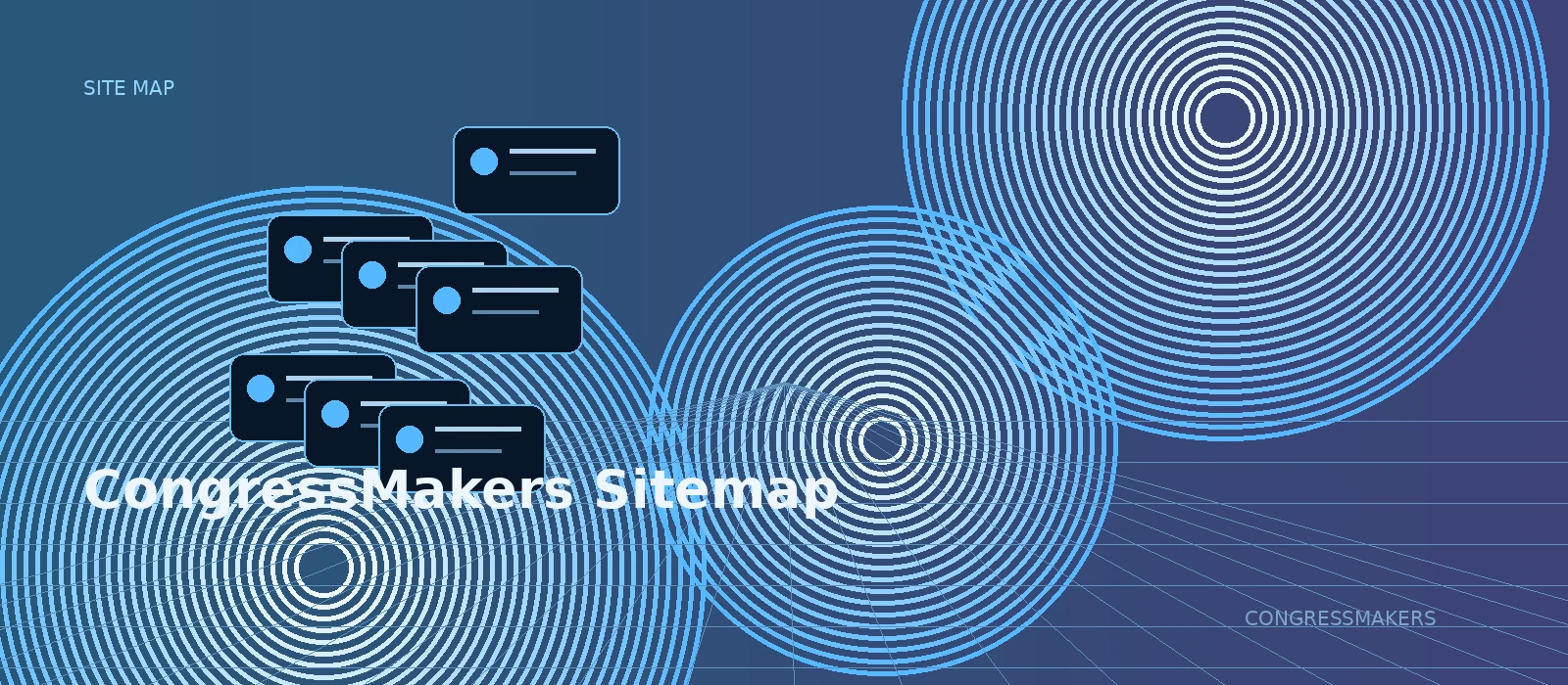 CongressMakers Sitemap banner